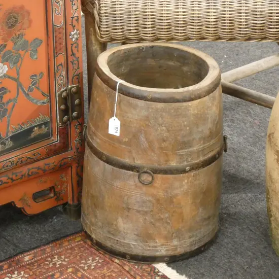 LG WOODEN & METAL BARREL H.395 DIA 255MM