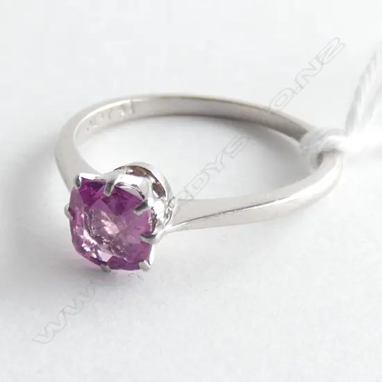 PLATINUM AND PINK  TOURMALINE ?? RING