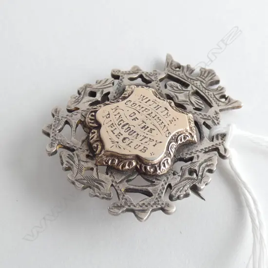 SILVER & GOLD KING COUNTRY RIFLE CLUB MEDAL