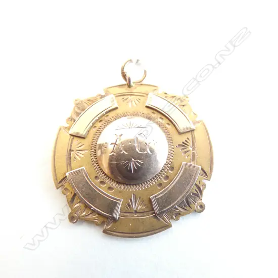 9CT GOLD VICTORIAN MEDAL 6.2 GRAMS