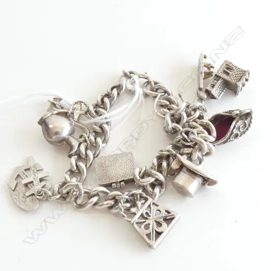 STG SILVER CHARM BRACELET 40 GRAMS