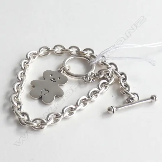 SILVER BELCHER LINK BRACELET 14.89GMS FOB STYLE