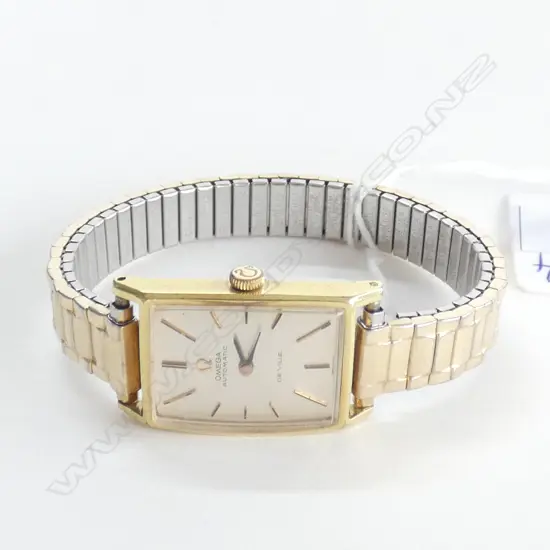 (WS) LADIES VINTAGE GOLD PLATE OMEGA DE VILLE WRIST WATCH