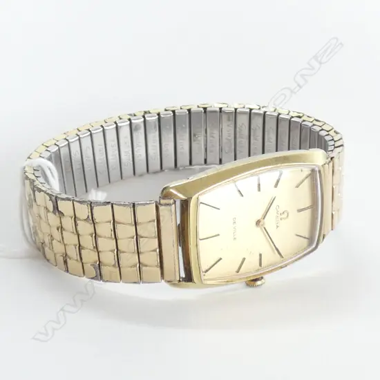 (WS) GENTS VINTAGE GOLD PLATE OMEGA DE VILLE WRIST WATCH
