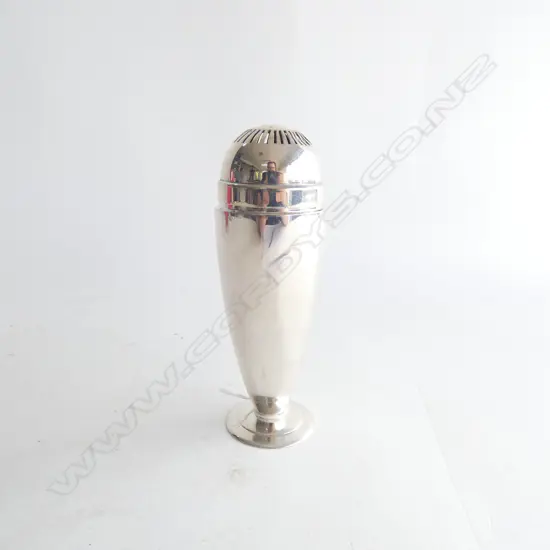1937 BIRM. MODERNIST SILVER SUGAR CASTOR (DENTS) 135gms
