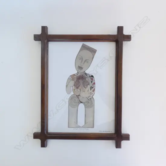 ROBYN KAHUKIWA 'HINE POKENGA SIGNED PRINT  210 X 285MM