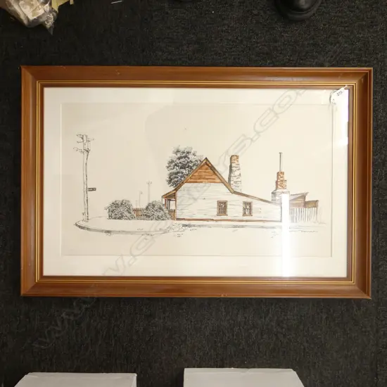 GARRICK TREMMAIN WILLIAMS COTTAGE, EARL STREET, QUEENSTOWN INK ON PAPER 590 X 330