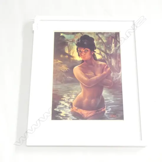 LYNCH 'GIRL IN POOL' POSTER PRINT 380x280mm