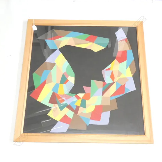 LLOYD HILLYER ABSTRACT ACRYLIC 660x640mm