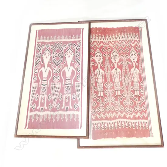 2 FRAMED IKATS LARGEST 900x430mm