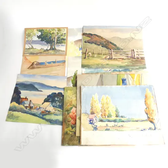 LAWRENCE MAJOR, COLLECTION OF ARTIST'S W/C SKETCHES, UNFRAMED