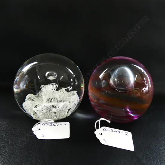 TWO CAITHNESS PAPER WEIGHTS - SENTINAL AND WHIRLWIND