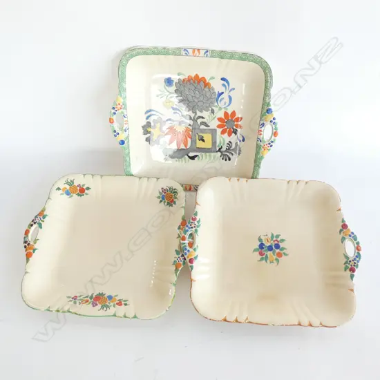 MASONS IRONSTONE 3 TWO-HANDLED PLATES