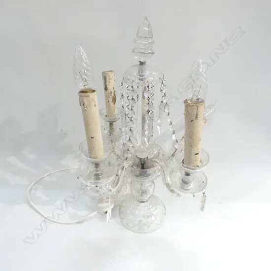 4 ARM CRYSTAL TABLE CHANDELIER H.480mm