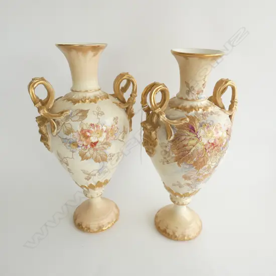 PR VICTORIAN ROYAL BONN GERMAN VASES H.350mm