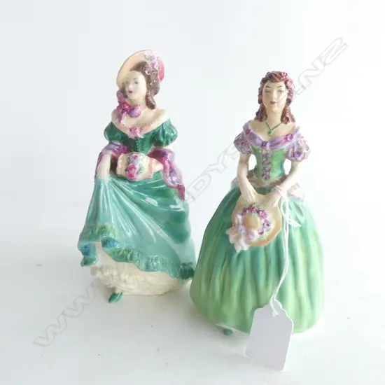 2 COALPORT FIGURINES; JUDITH ANNE & MARILYN A/F H.160mm