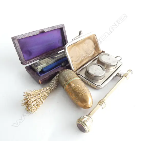 GOLD PLATE PROPELLING PENCIL, SOVEREIGN CASE ETC