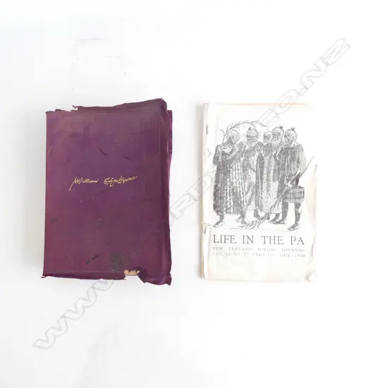 (WS) 2 BOOKS; SIR HENRY IRVING 'THE COMPLETE WORKS OF WILLIAM SHAKESPEARE' + LIFE IN THE PA' NZ SCHOOL JOURNAL 1948