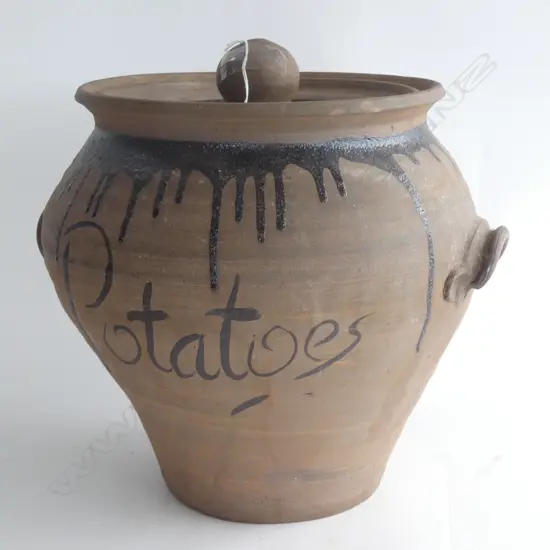 LARGE STUDIO POTTERY 'POTATOES' POT H.350mm