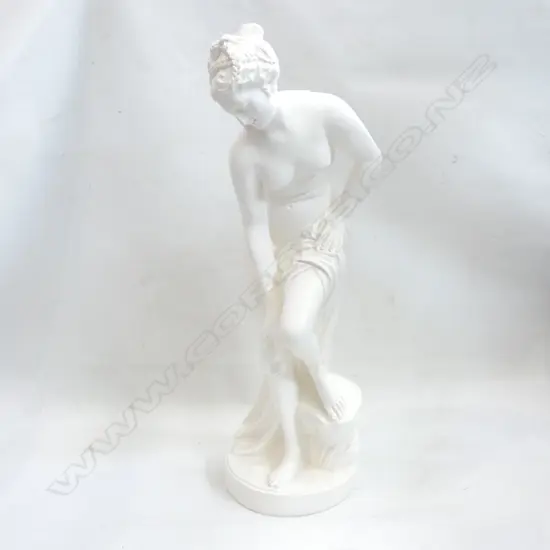 CLASSICAL PLASTER NUDE WOMAN FIGURE H626mm