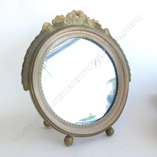 (19797) 1940'S GILT CIRCULAR TABLE MIRROR Dia.400mm