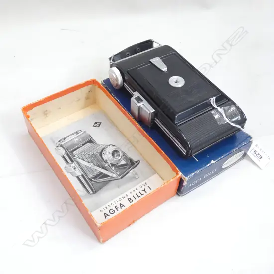 (17707) AGFA BILLY VINTAGE CAMERA IN ORIGINAL BOX INC INSTRUCTIONS