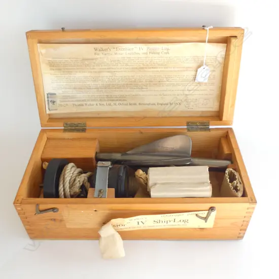 BOXED WALKERS EXCELSIOR SHIPS LOG L 390 MM