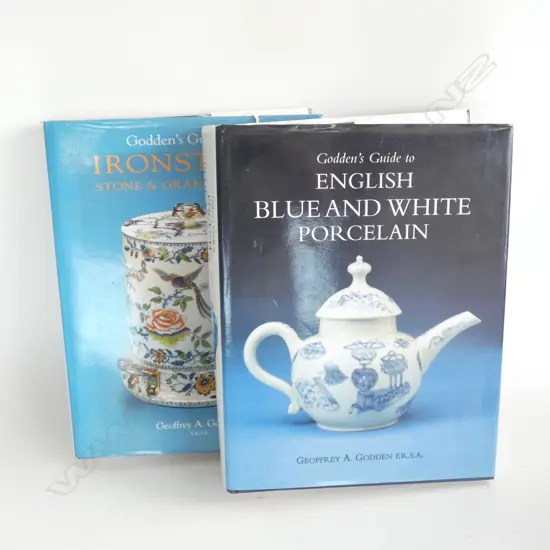 PR BOOKS; GODDEN'S GUIDE TO IRONSTONE & ENGLISH BLUE & WHITE PORCELAIN 