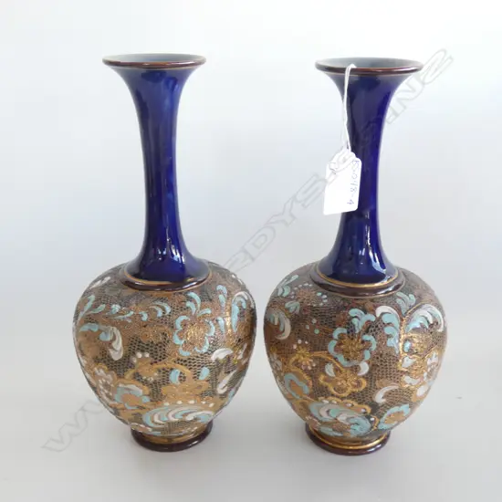 PR DOULTON & SLATERS LAMBETH VASES H. 265MM