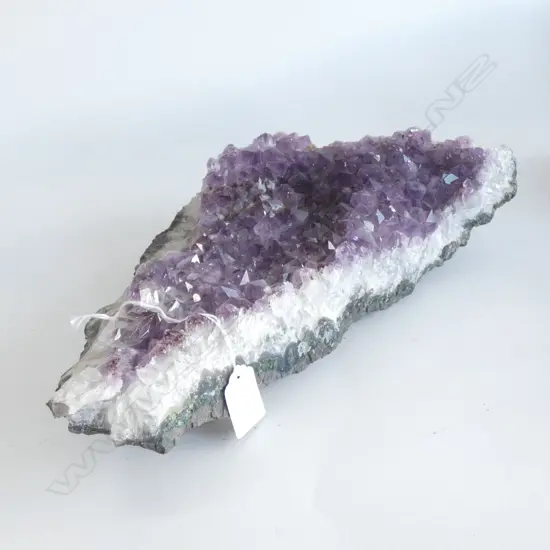 LARGE PURPLE AMETHYST CRYSTAL ROCK L.345mm