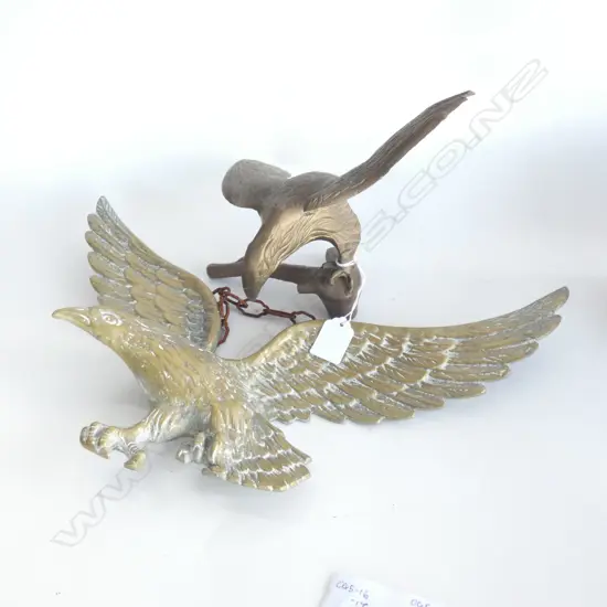 2 BRASS EAGLES W.