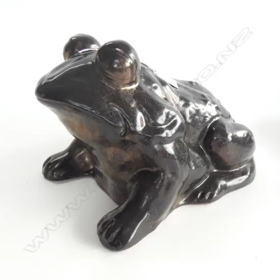 LARGE GLAZED FROG L.350mm