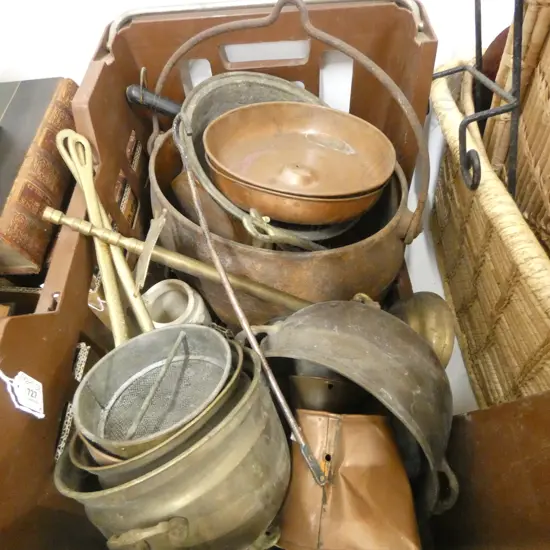 LGE COLLECTION COPPER AND BRASS WARE