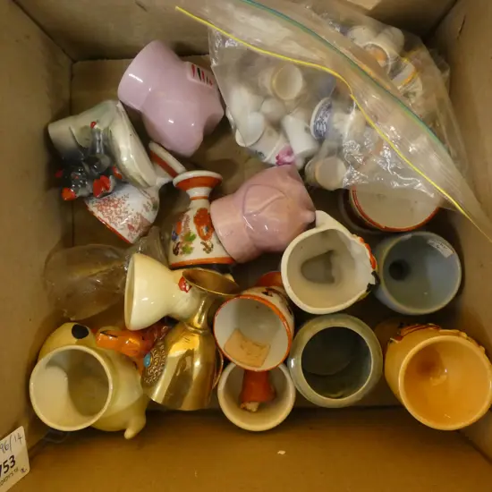ASST. NOVELTY EGGCUPS & THIMBLES