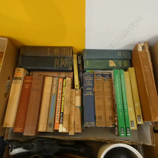 BOX LOT BOOKS; WWI HISTORIES