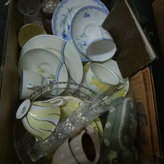 BOX LOT ASST. CHINA, WEDGEWOOD ETC - Not this vendor re Lot 794A T008