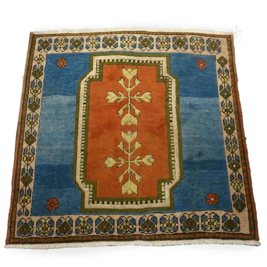 SM SQUARE TURKISH HAND KNOTTED WOOL RUG 1050MM