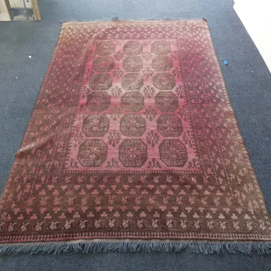 HAND KNOTTED ALL WOOL RUG...