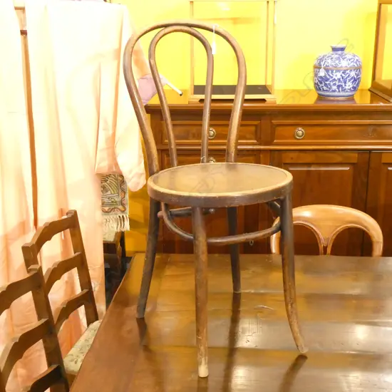 OLD HOOP BACK BENTWOOD CHAIR