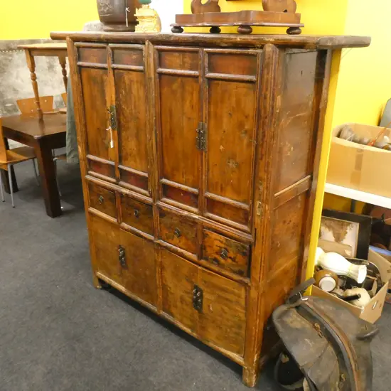 OLD CHINESE GANSU CABINET...