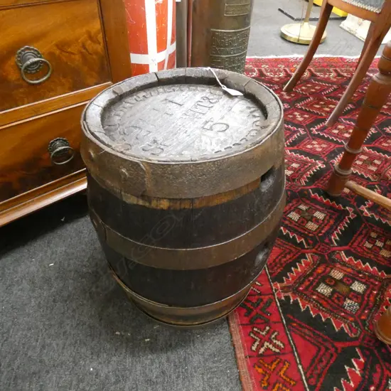OLD SPEIGHTS WOODEN & METAL KEG H. 415MM