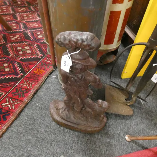 CAST IRON DOOR STOP H.365mm