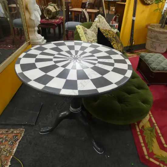 PAINTED GEORGIAN TILT TOP WINE TABLE