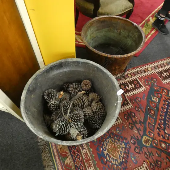 OLD UNPOLISHED  COPPER 550mm dia