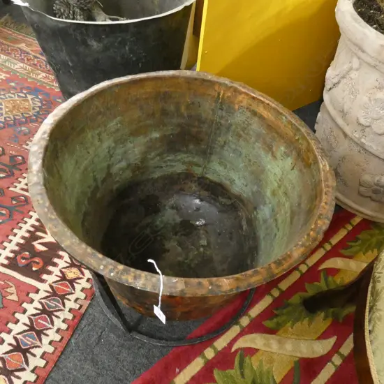 OLD POLISHED  COPPER ON STAND