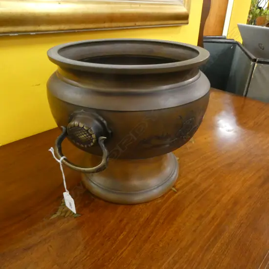 1930’S JAPANESE BRONZE FIREPOT...