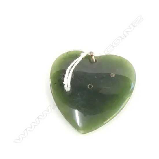 COLONIAL POUNAMU HEART SHAPE PENDANT (AF)