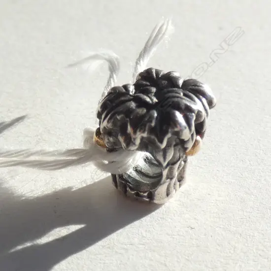 PANDORA COCONUT TREE CHARM SILVER & GOLD