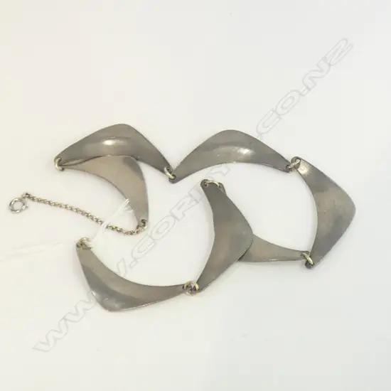 VINTAGE JERGEN JENSEN PEWTER NECKLACE L.465mm