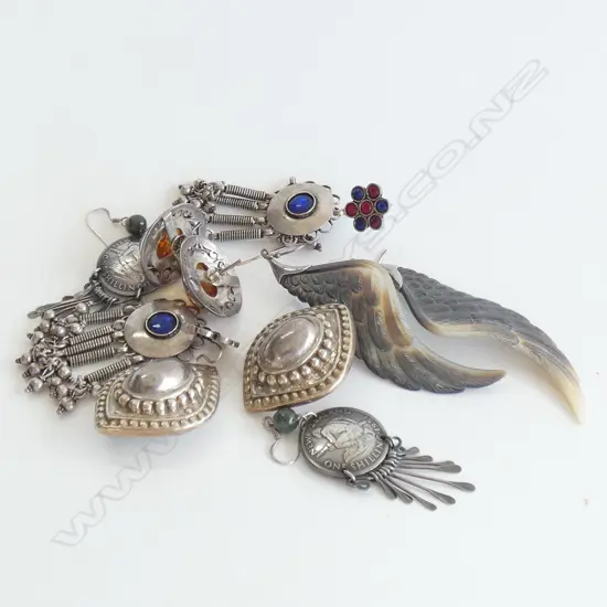 5 PRS 925 STG EARRINGS 97 GRAMS